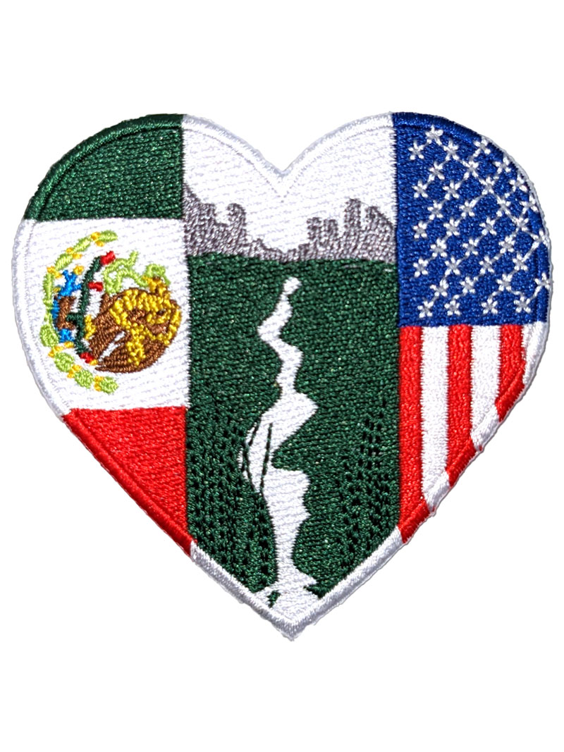 Mexican American Heart Patch - Sarape Sashes