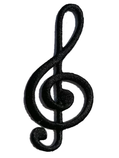 Black Music Note Patch