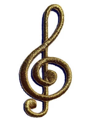 Gold Music Note Patch