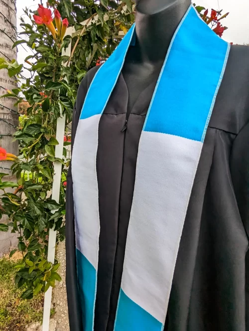 Nube Sash (Turquoise & White stripes) - Image 2