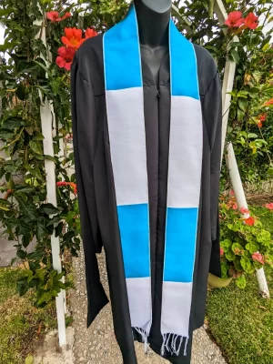 Nube Sash (Turquoise & White stripes)